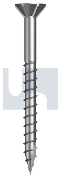 SCREW T17 TIMBER DECK SQ DRV SS 316 10 X 50 NON RIBBED 